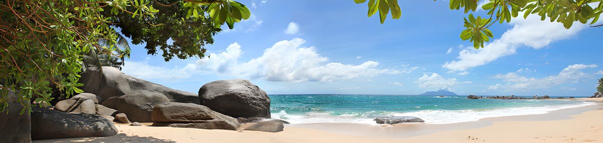 Where turquoise meets golden sand