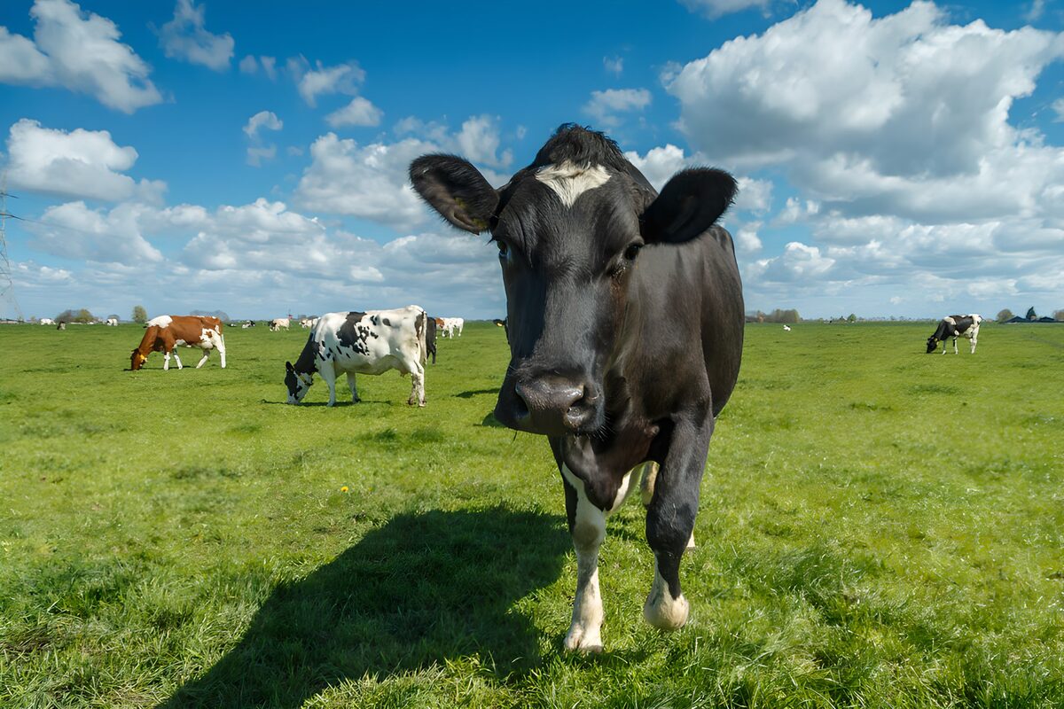 Big sky and a cow’s quiet curiosity