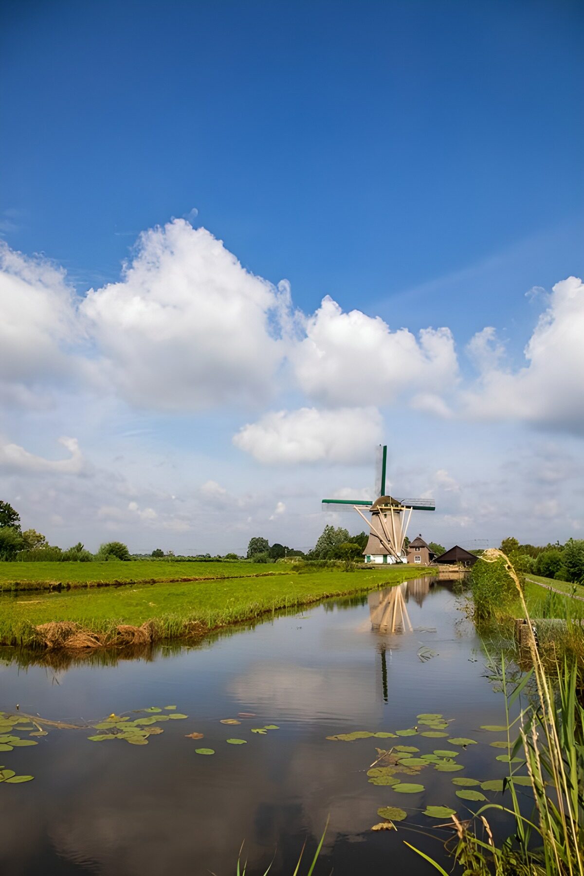 A windmill under a sea of clouds
