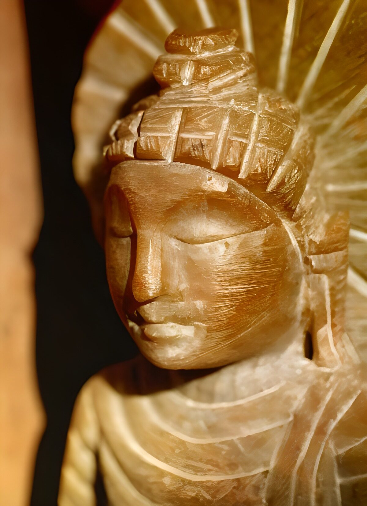 Golden Buddha in close-up