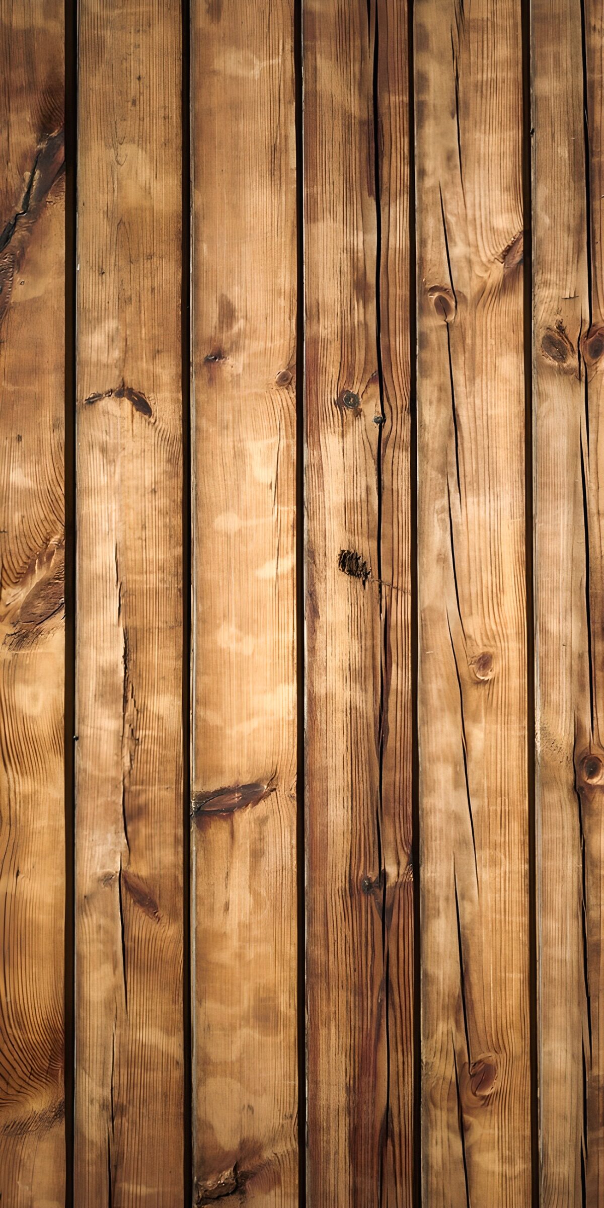 Warm brown vertical wooden planks
