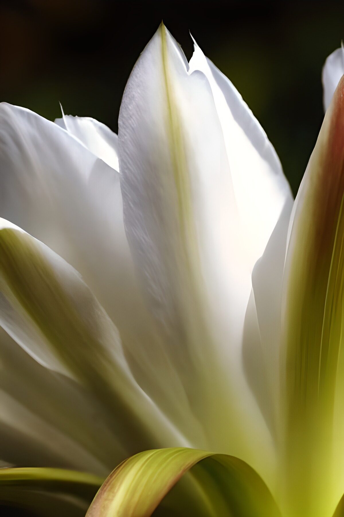 White petals in soft light