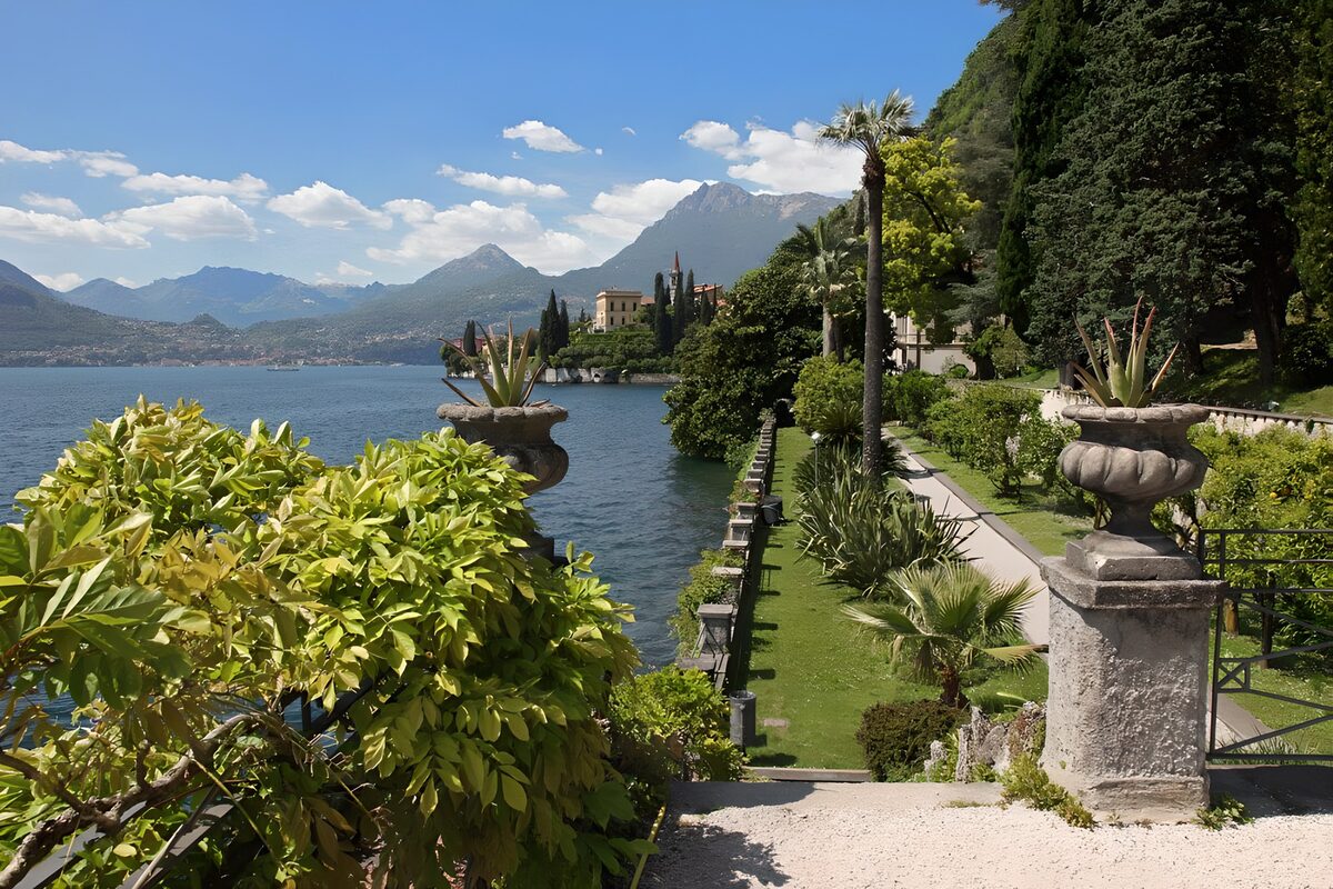 Where green gardens meet blue mountains